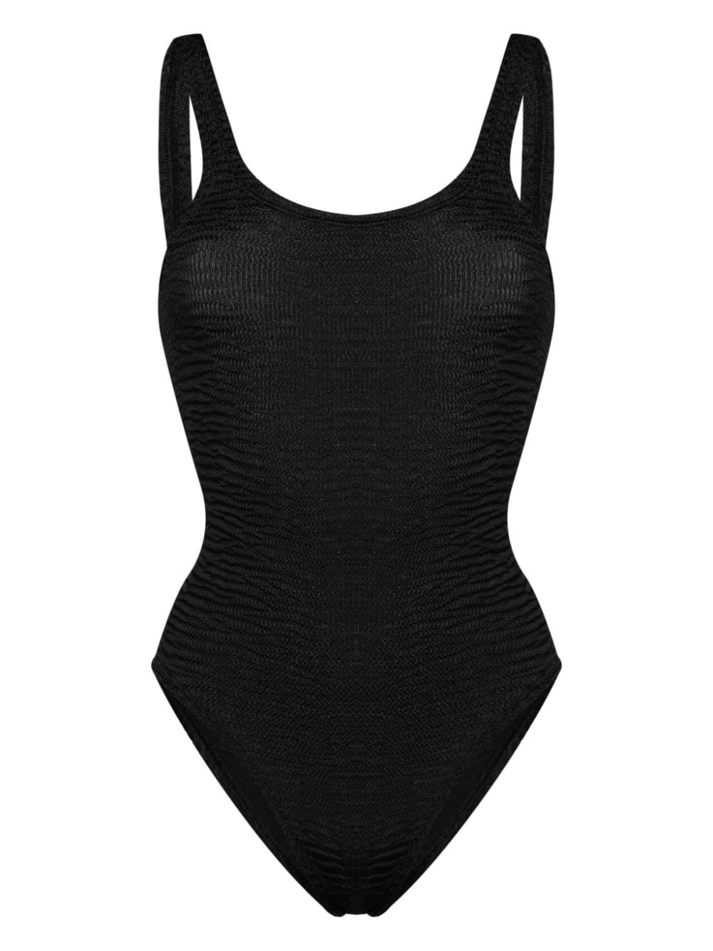 Paramidonna Hailey Crinkled Swimsuit In Black