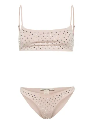 PARAMIDONNA Chiara Crystal embellished Bikini Set Neutrals FARFETCH UK PARAMIDONNA Chiara Crystal embellished Bikini Set Neutrals FARFETCH UK