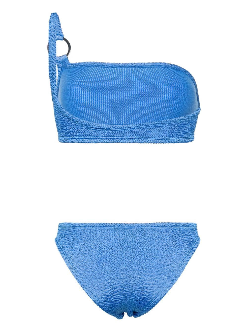 Shop Paramidonna Stassie One-shoulder Bikini Set In Blue