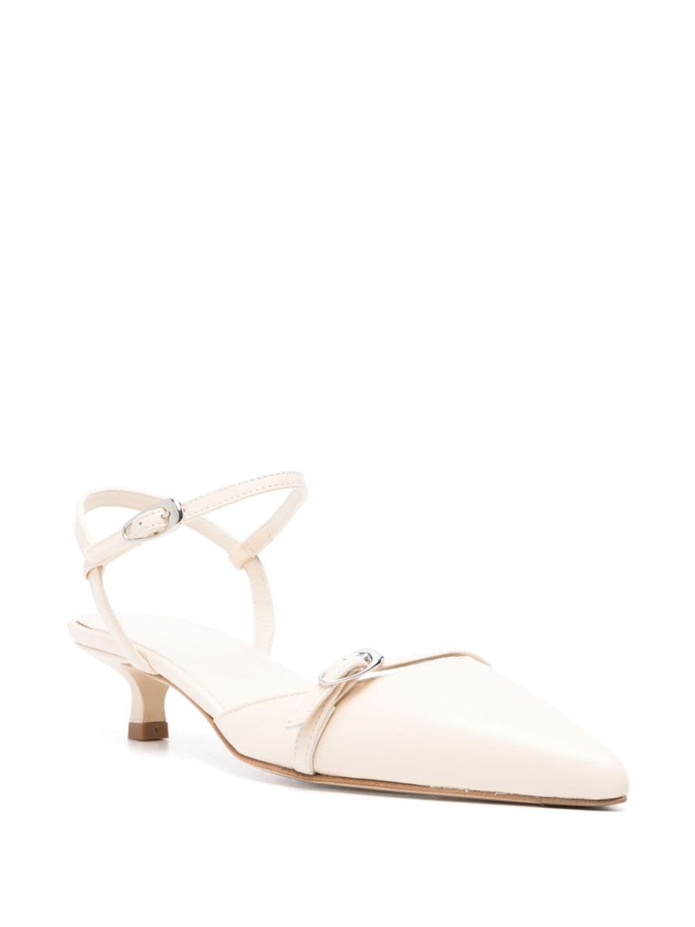 Aeyde Pumps met puntige neus - Beige