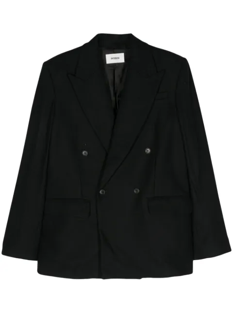 Interior double-breasted blazer