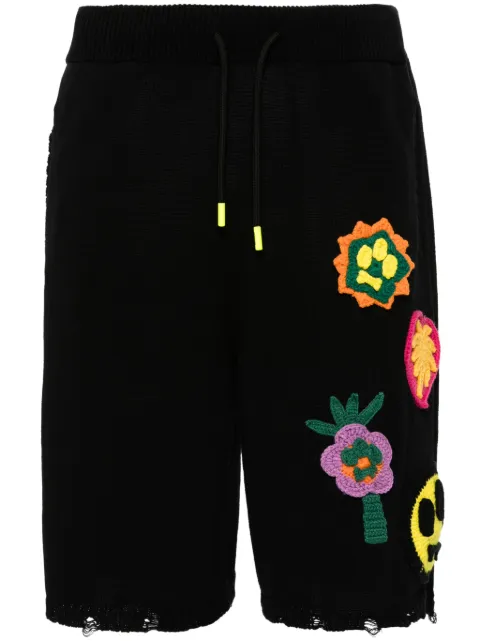 BARROW patch-detail cotton shorts