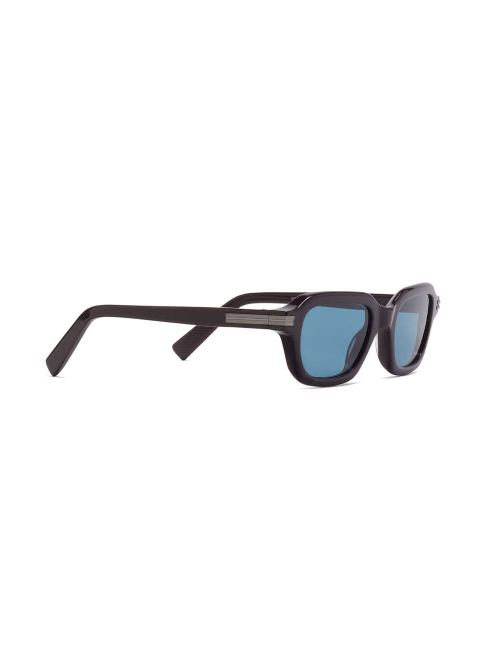 Shop Zegna Square-frame Tinted Sunglasses In Purple