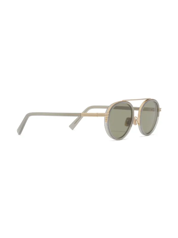 Zegna Orizzonte II round-frame Sunglasses | Green | FARFETCH HK