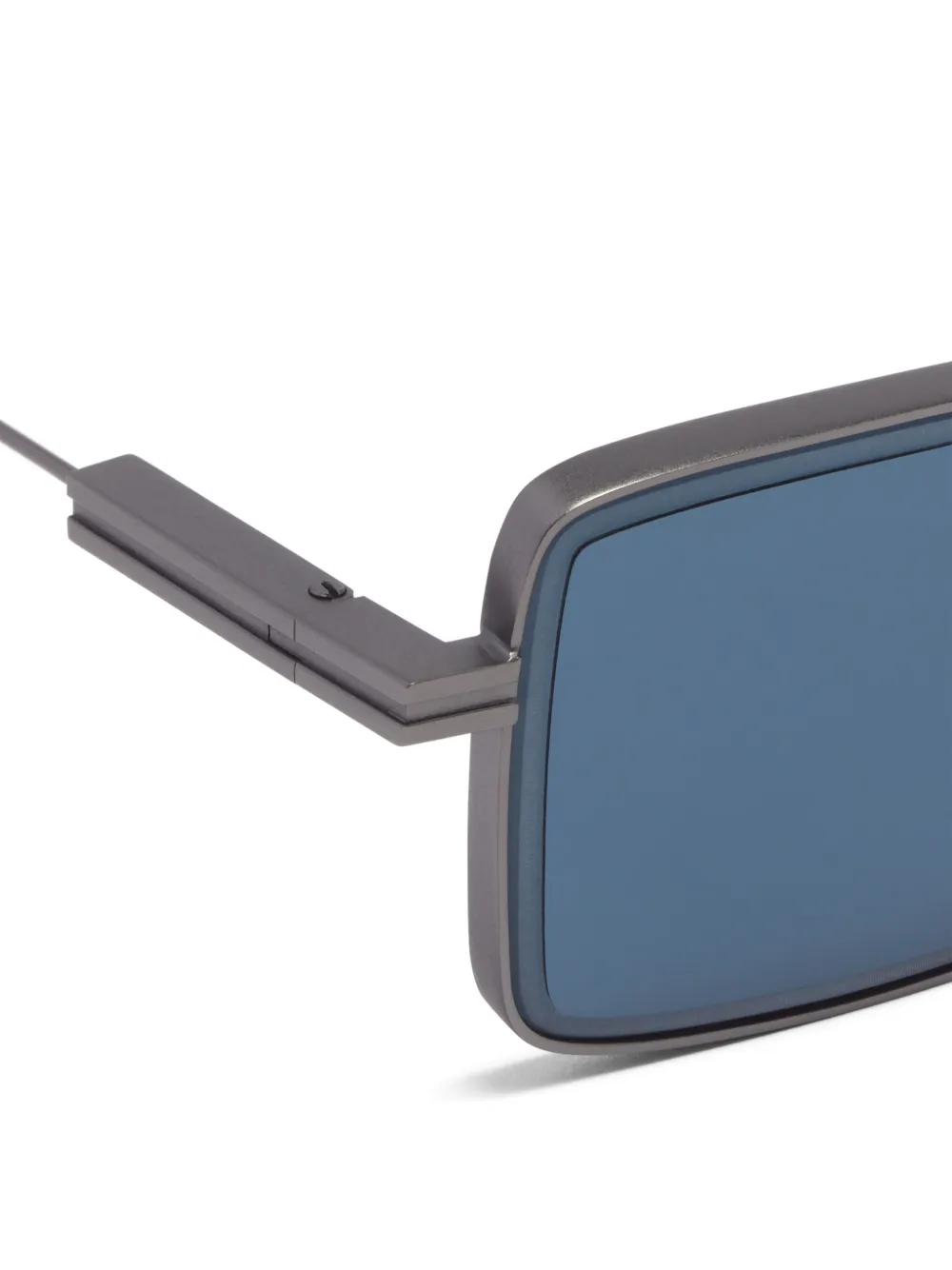 Shop Zegna Square-frame Tinted Sunglasses In Grey