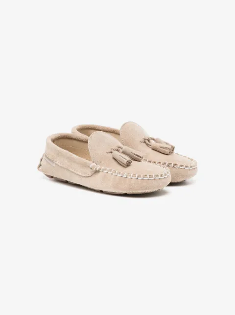 BabyWalker tassel-detail suede loafers