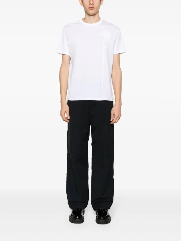 Valentino Garavani floral-appliqué Cotton T-shirt | White