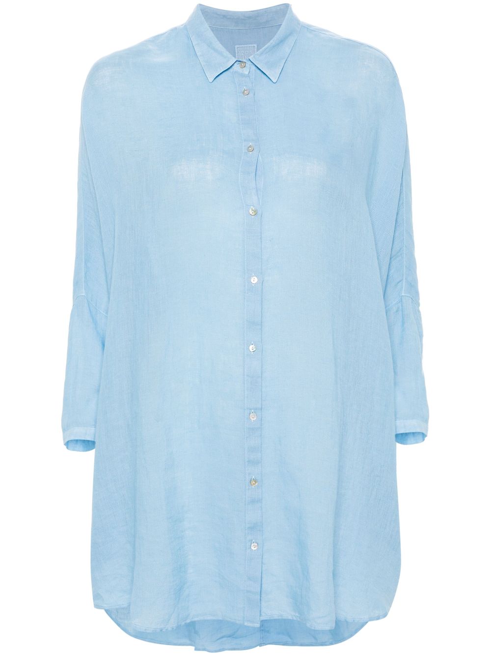 120% Lino Poplin Linen Shirt - Farfetch