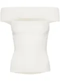 Federica Tosi off-shoulder knitted top - White