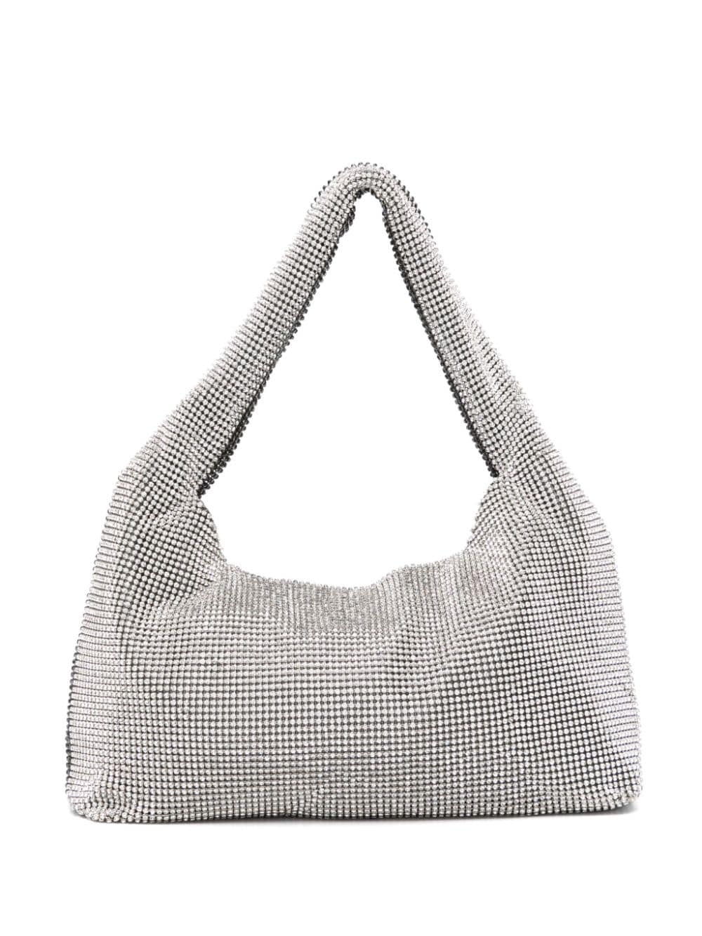 Kara crystal-embellished mini bag - Argento