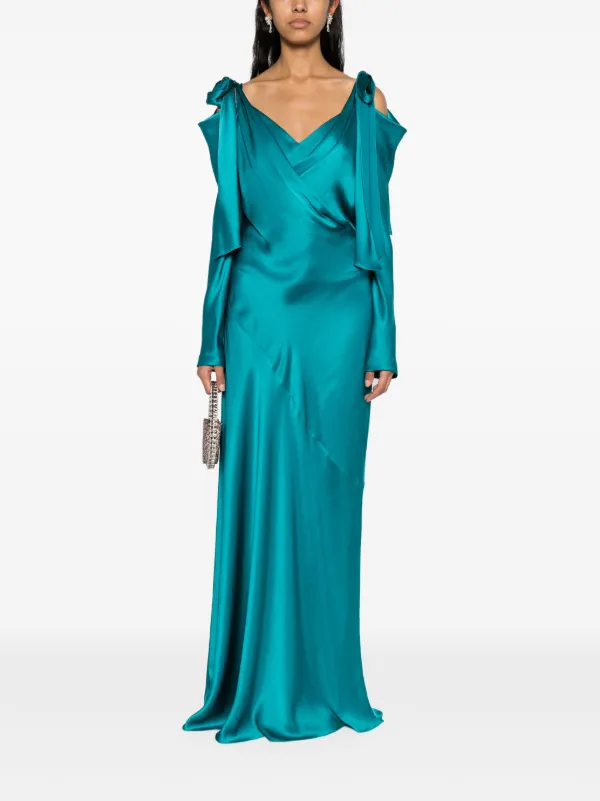 スカート A FERRETTI Cut-out satin dress Satin dress with cut-out Cocktail | Alberta Ferretti