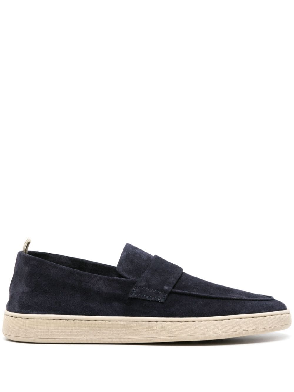 Shop Officine Creative Herbie 001 Suede Loafers In Blau