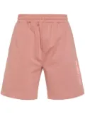 Helmut Lang Space-logo cotton shorts - Pink