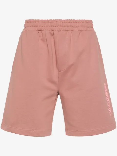Helmut Lang Space-logo cotton shorts