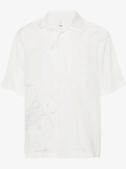 OAMC sketch-print short-sleeve shirt