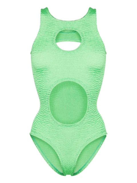 PARAMIDONNA Tara cut-out crinkled swimsuit