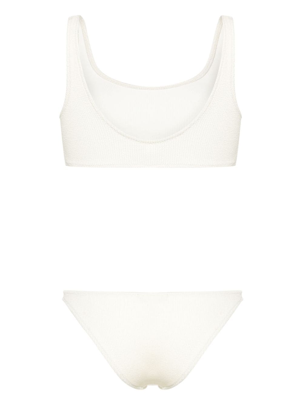 Shop Paramidonna Emily Smock-design Bikini Set In White
