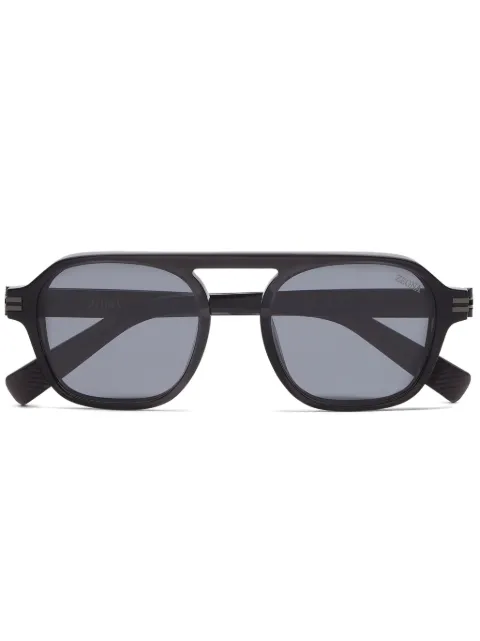 Zegna Aurora II pilot-frame sunglasses