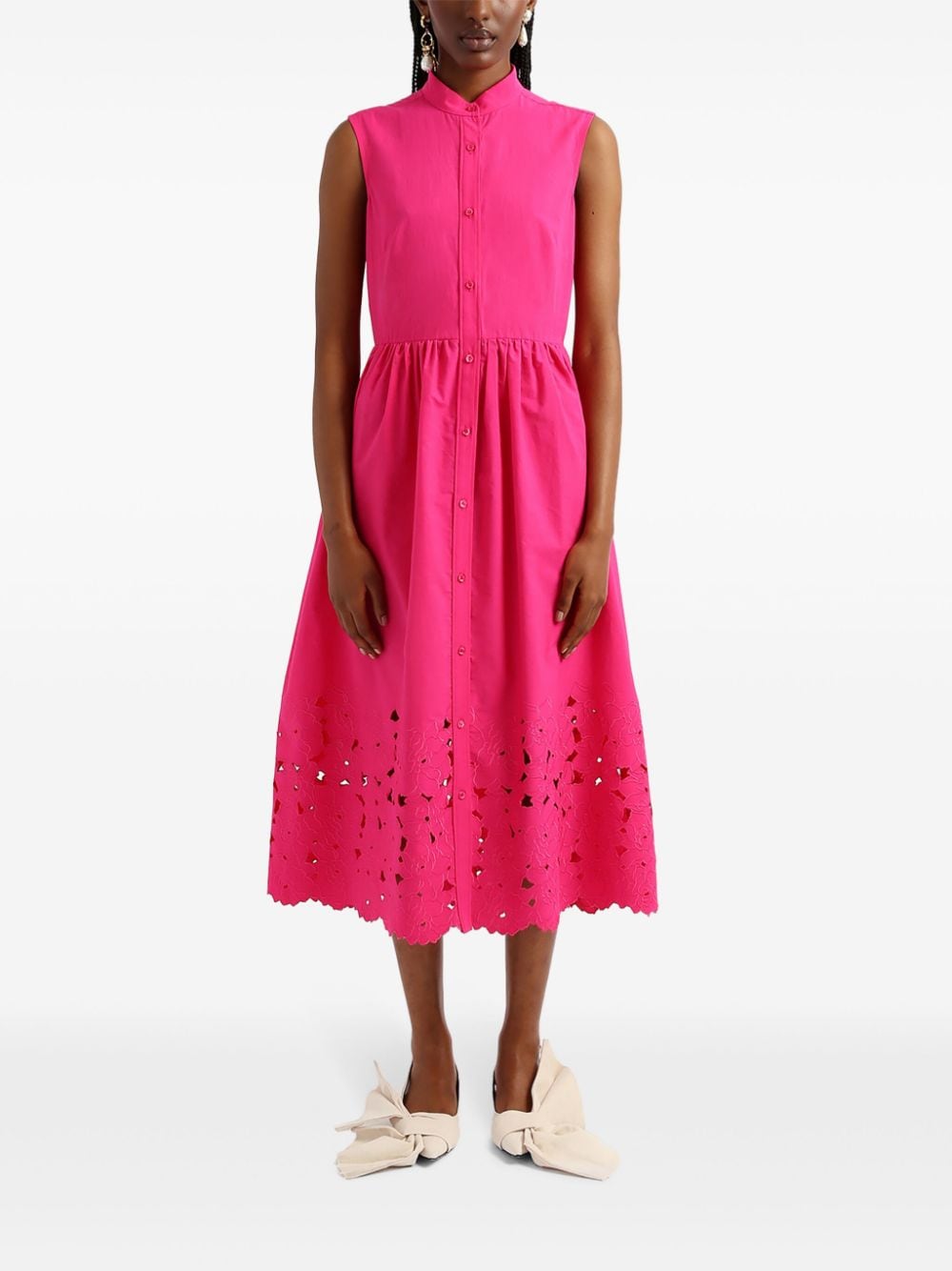 ERDEM Katoenen blousejurk Roze