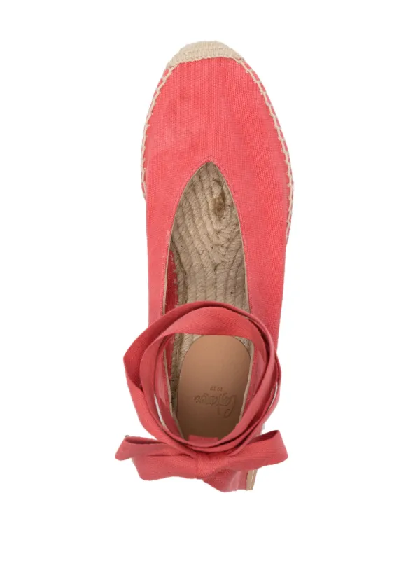 Castañer Gea 35mm plain-weave Espadrilles Pink FARFETCH IN
