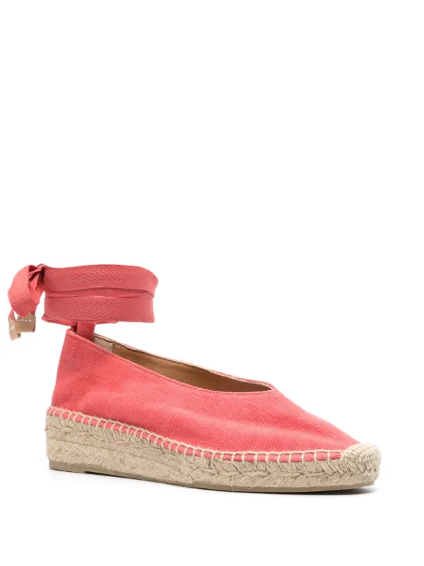 Castañer Gea 35mm plain-weave Espadrilles | Pink | FARFETCH JO