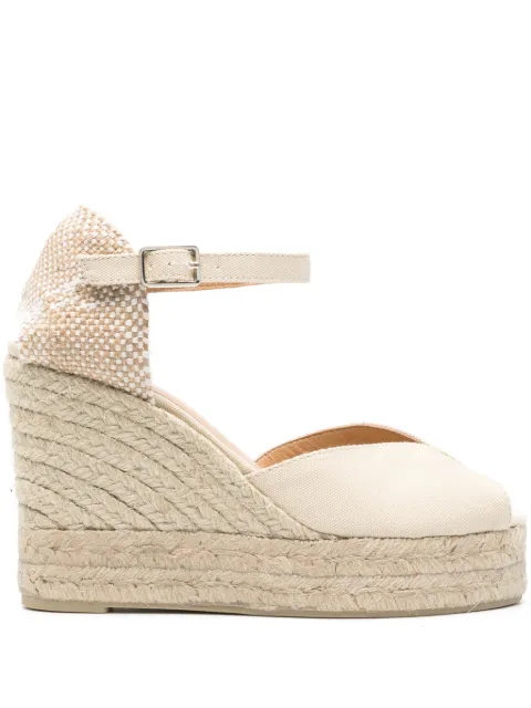 Castañer Bianca 105mm woven-raffia espadrilles