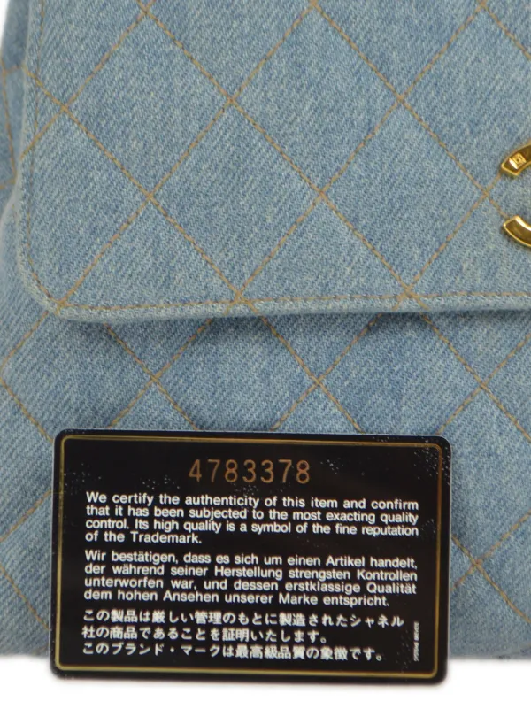 CHANEL Pre-Owned 1997 ココマーク デニムハンドバッグ S | ブルー