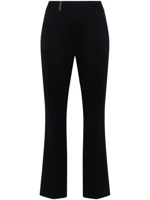 Peserico Ottoman fine-ribbed flared trousers