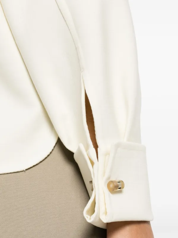 ジャケット MAX MARA TIROLO SHIRT JACKET Max Mara Wool Blend Jacket - Tirolo White – LOZURI®