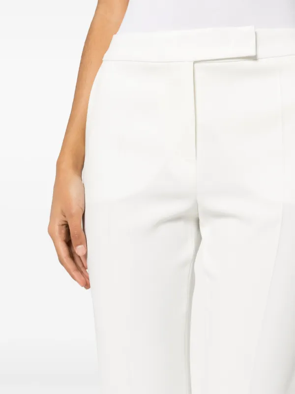 パンツ MAX MARA Woman Pants White 2511331028600 001 Max Mara pressed-crease Straight Trousers | White | FARFETCH