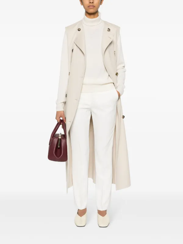 パンツ MAX MARA Women Straight Pants 2511131061001 White Max Mara pressed-crease Straight Trousers | White | FARFETCH