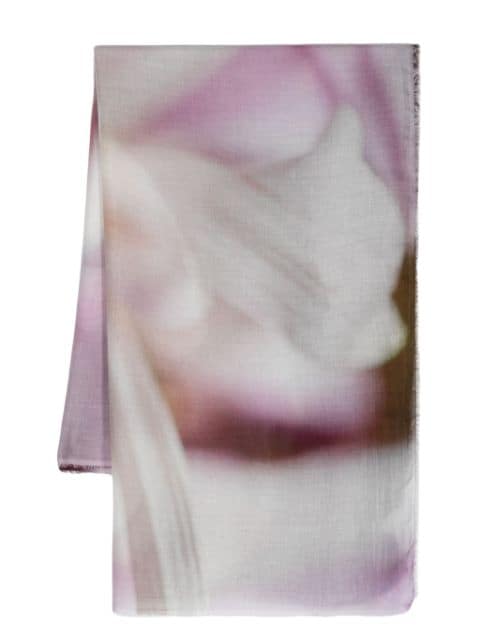 Faliero Sarti ombré-effect frayed-edge scarf