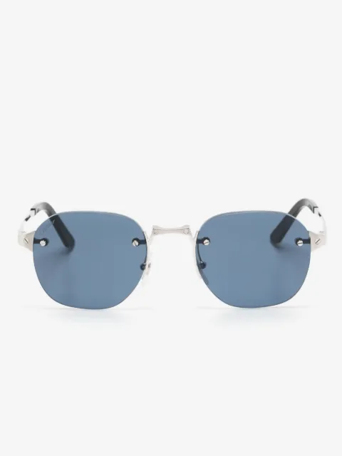 Cartier Eyewear lentes de sol redondos sin armazón