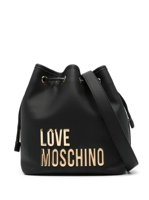 Love Moschino logo-lettering bucket bag