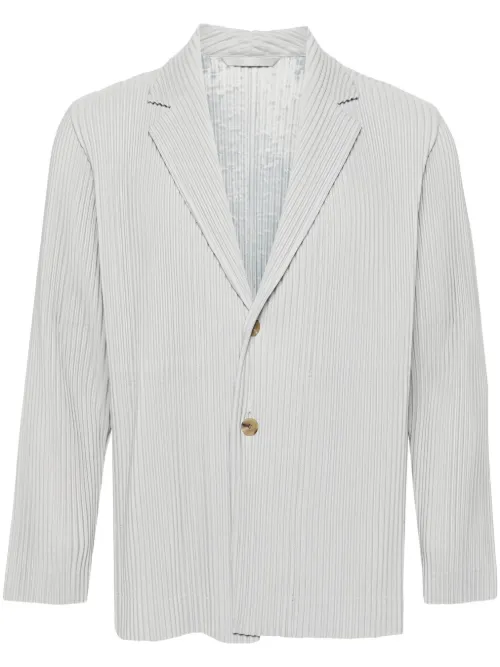 Blazer plissé à simple boutonnage - Homme Plissé Issey Miyake - Modalova