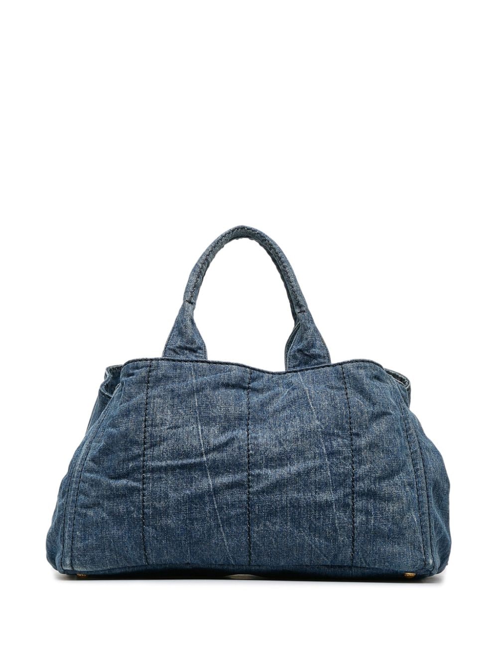 Prada Pre-Owned Canapa denim tote bag - Blauw