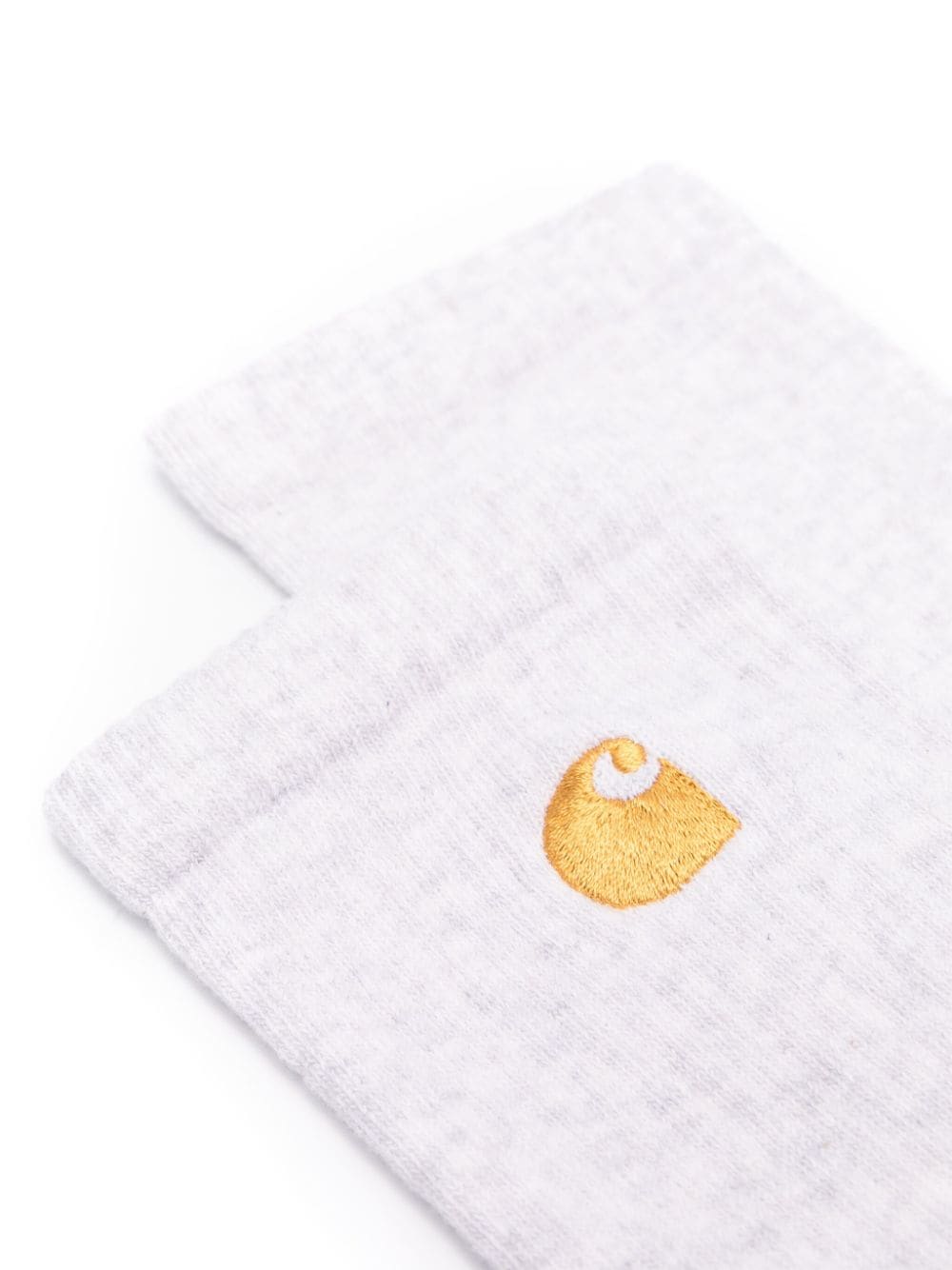 Shop Carhartt Chase Logo-embroidered Socks In Grey