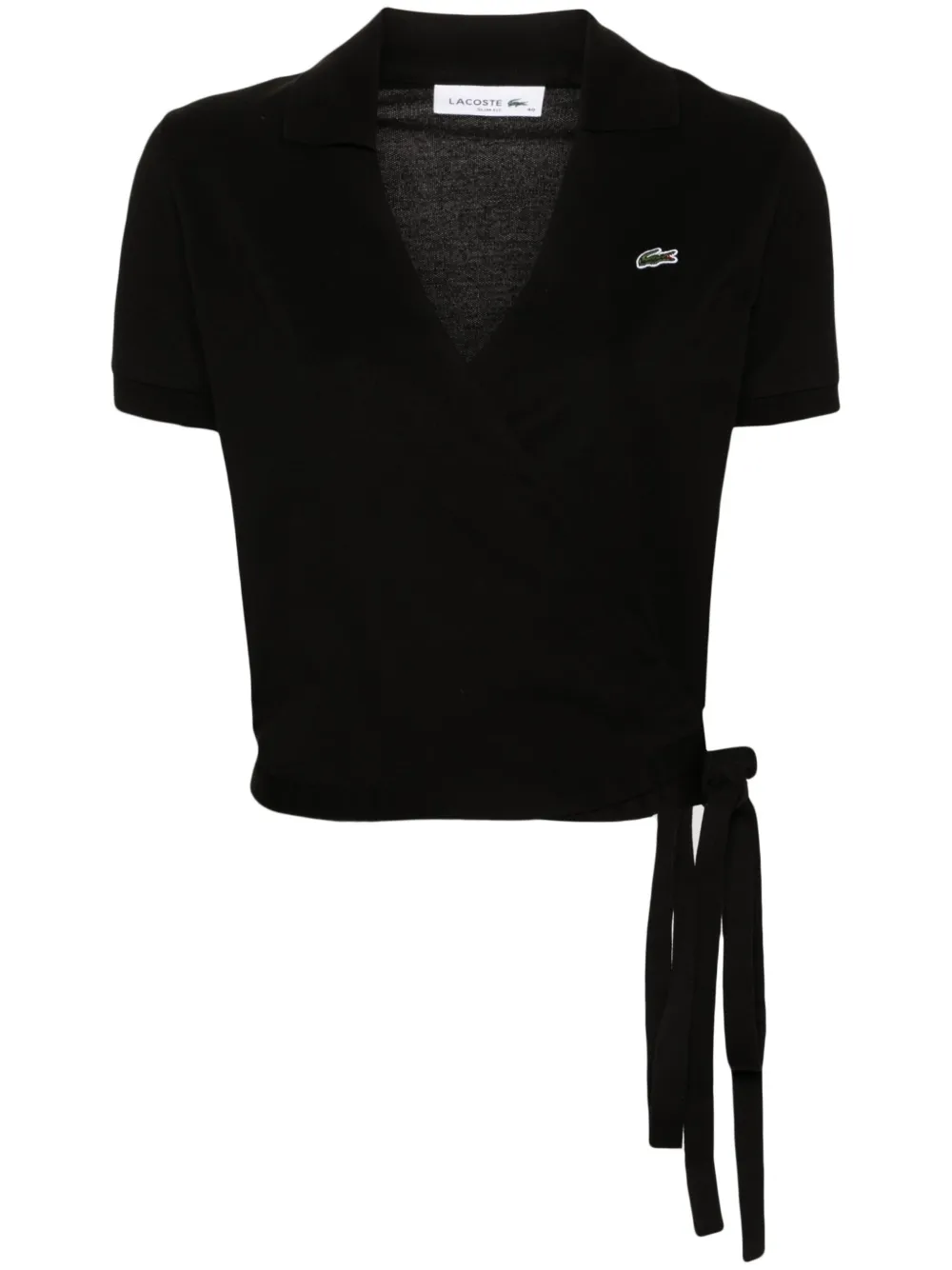 Lacoste Poloshirt met logopatch Zwart