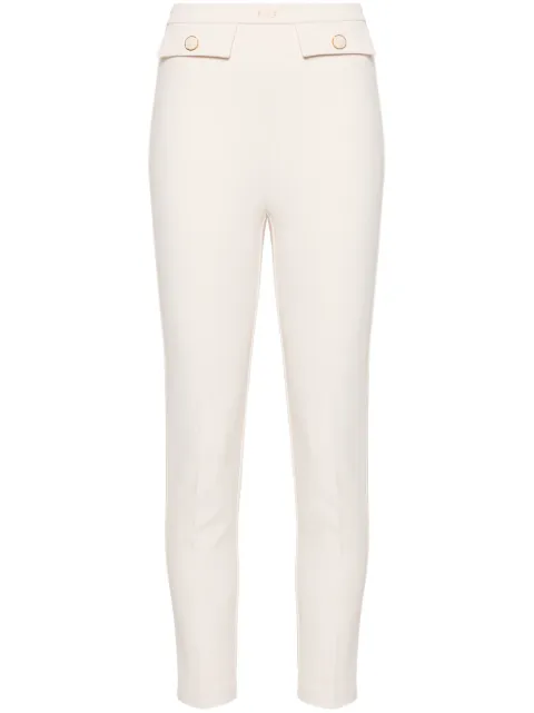 Elisabetta Franchi Pantaloni slim con placca logo