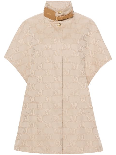 Max Mara monogram-patterned cotton cape Women