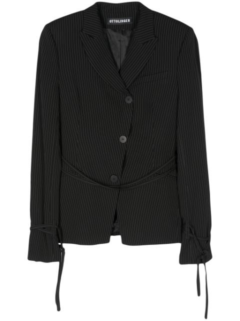 Ottolinger asymmetric pinstripe blazer