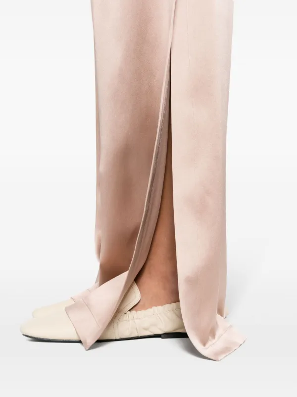Max Mara Fiesta wide-leg Silk Trousers | Neutrals | FARFETCH