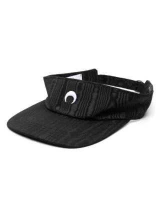 帽子 MARINE SERRE / all over moon cap Marine Serre Black Regenerated All Over Moon Cap Silk Veiled