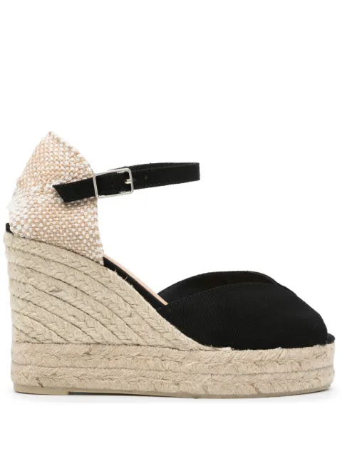 Castañer Bianca 105mm woven-raffia espadrilles