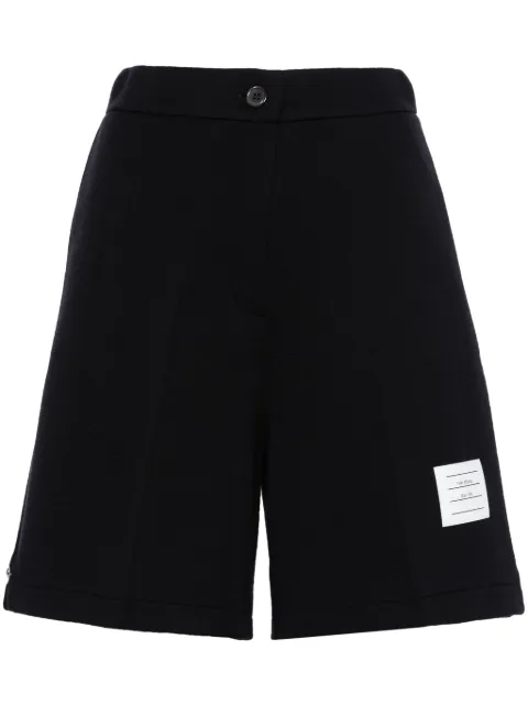 Thom Browne shorts con etiqueta del nombre