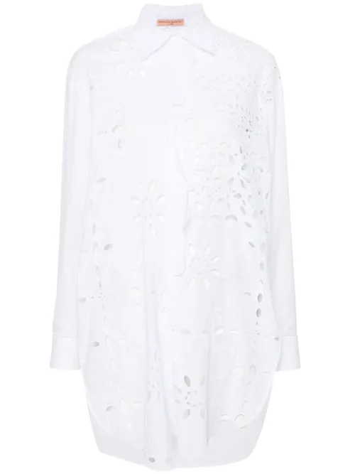 Chemise en coton à broderie anglaise - Ermanno Scervino - Modalova