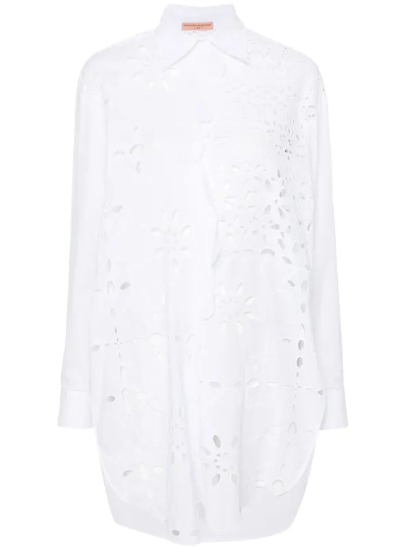 Ermanno Scervino アイレットレース シャツ | ホワイト | FARFETCH JP