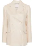 'S Max Mara Laura double-breasted linen blazer - Neutrals