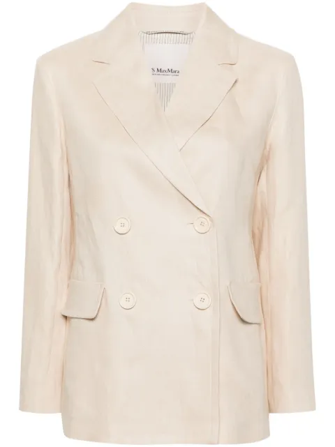 'S Max Mara Laura double-breasted linen blazer