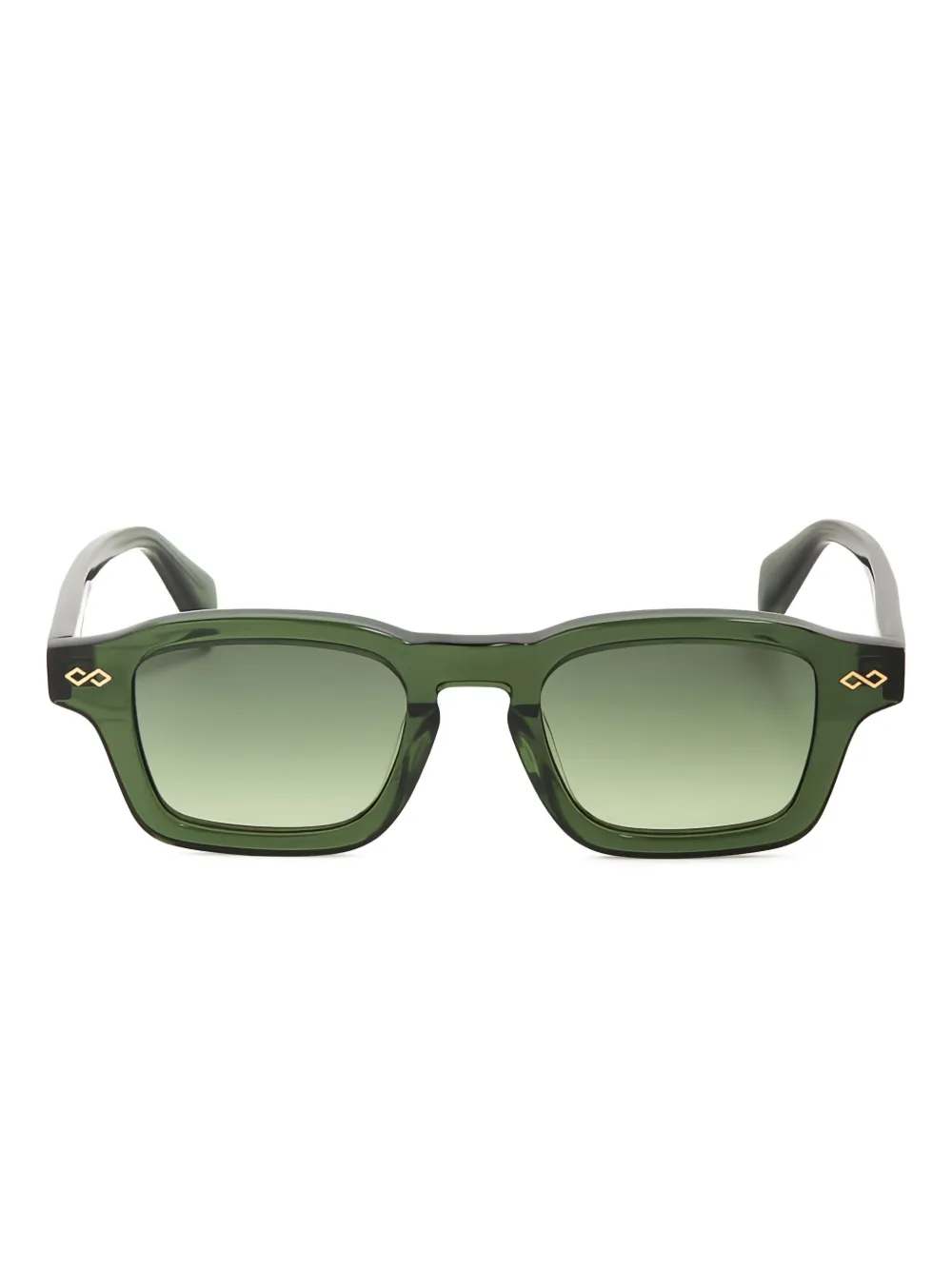 Karen Wazen square-frame sunglasses | Green | Image 1